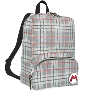 Super Mario Bros. Nintendo Switch Plaid Kids Backpack NWT